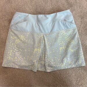 Adidas light pastel blue yellow Golf tennis skort skirt Sz S